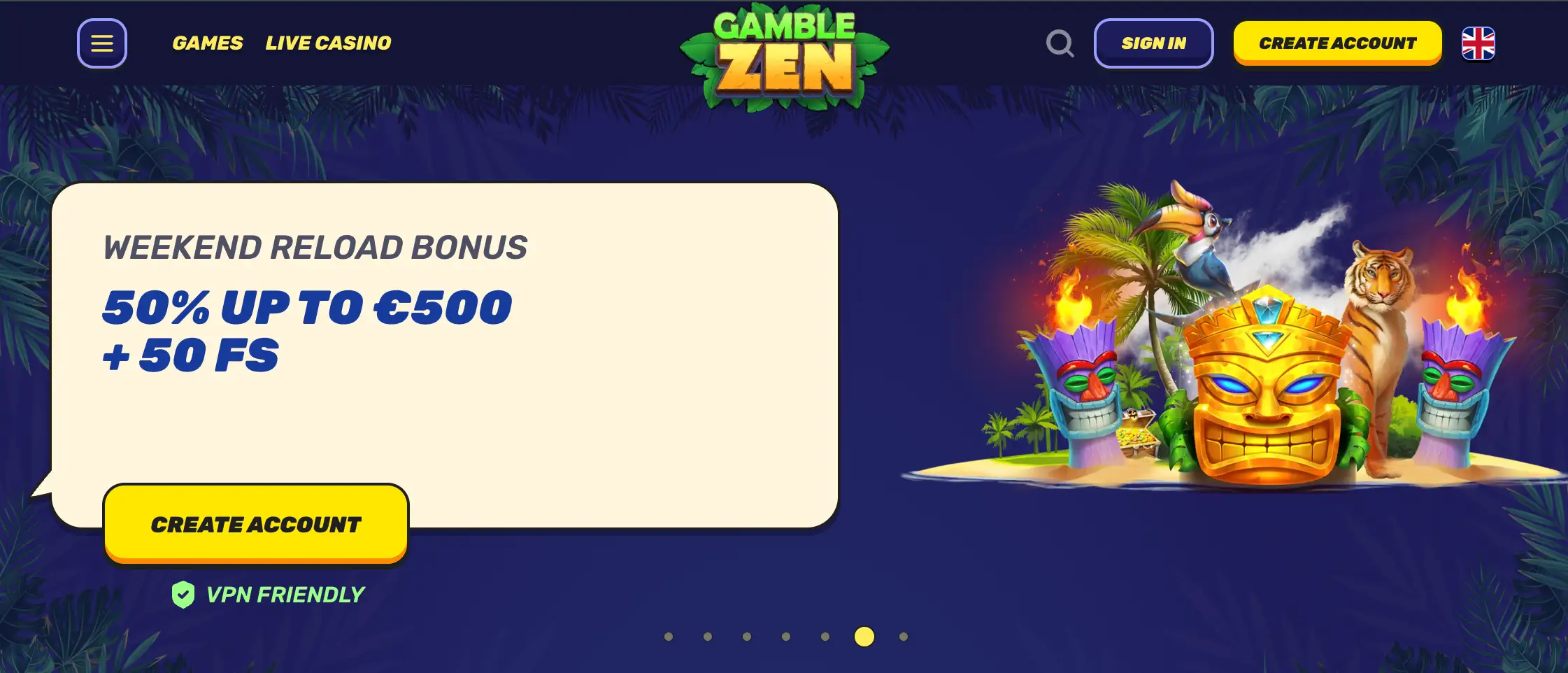 Beliebte Spiele im Gamblezen Casino mit hervorgehobenen Slot-Titeln